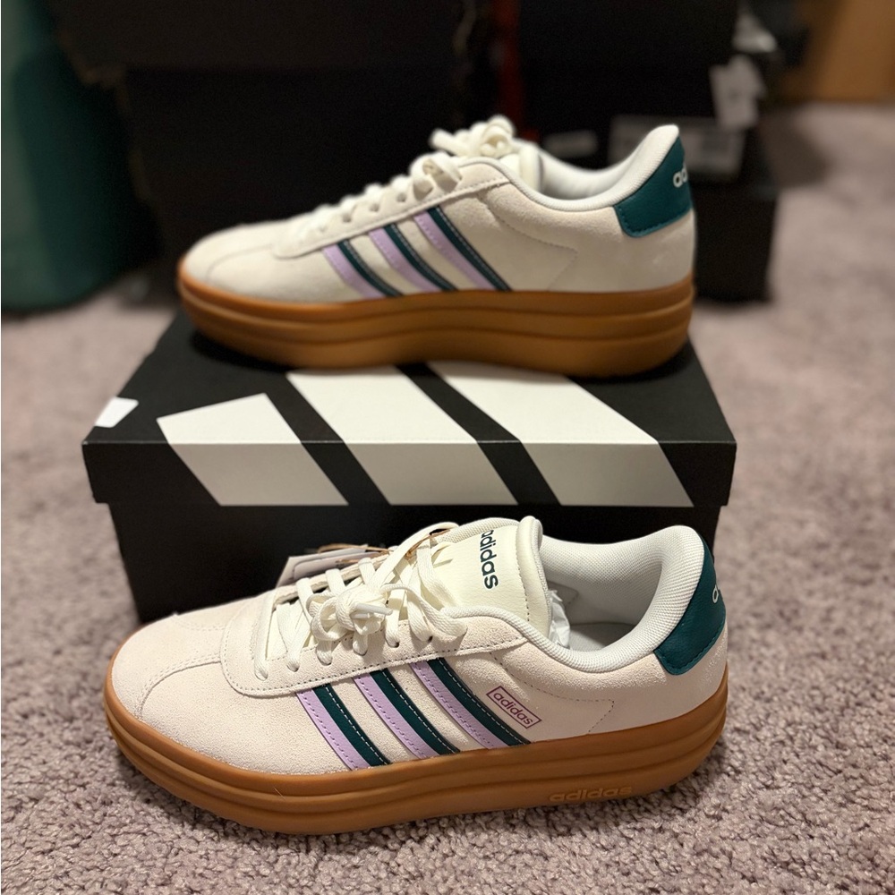 Adidas VL Court Bold Sneakers in Black and White